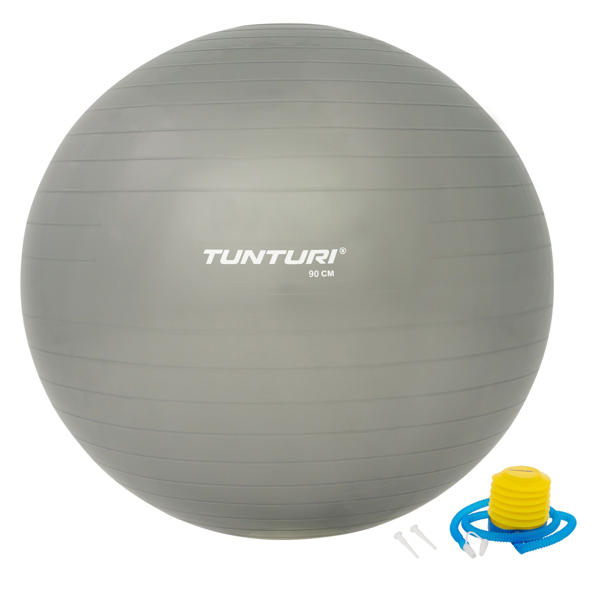 browser archief Moderniseren Tunturi Tunturi Fitnessbal - Gymball - Swiss ball - 90 cm - Incl. pomp -  Zilver - Vechtsportonline.nl