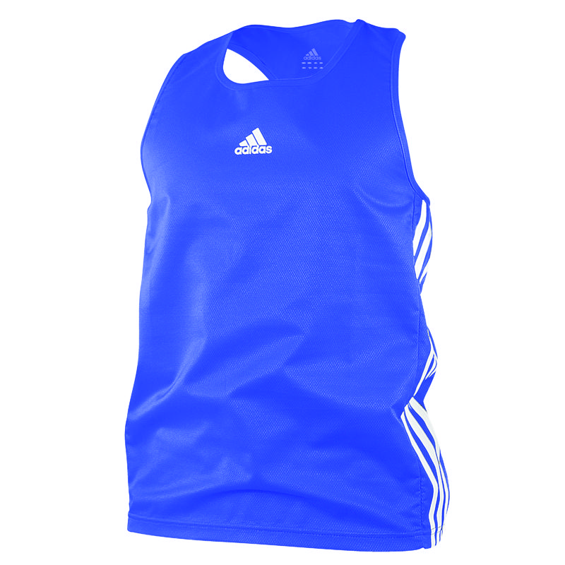 adidas Amateur Boxing Tank Blauw/Wit - Vechtsportonline.nl