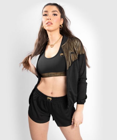 Venum  Lightning Mesh Jas - voor Dames - Zwart/Goud