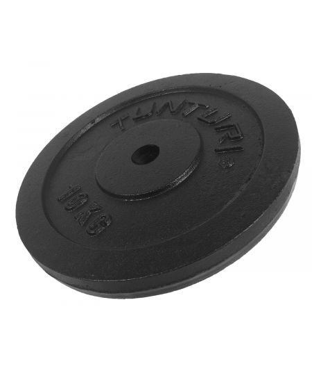 Tunturi Halterschijf - Halter gewichten - 1 x 10 kg - п 30 mm - Gietijzer