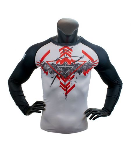 Super Pro Combat Gear Rashguard Lange Mouwen RAVEN