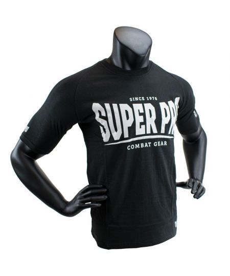Super Pro T-Shirt S.P. Logo - Zwart/Wit