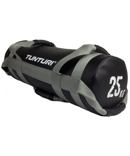 Tunturi Power bag - Strength bag - Sandbag - Fitness bag - 25 kg - Zwart