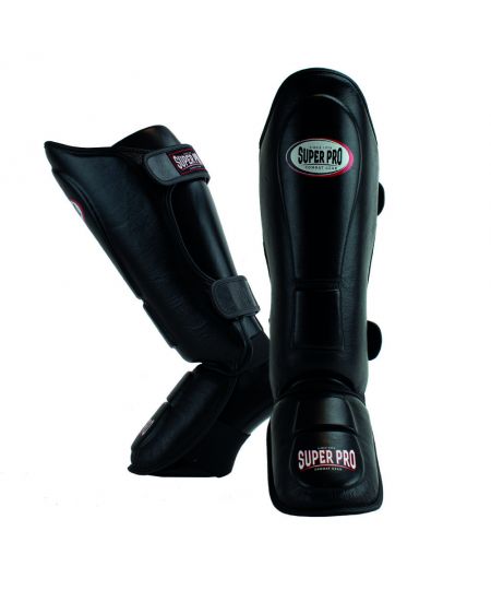 Super Pro Combat Gear Thai-Pro Shin Guard Zwart