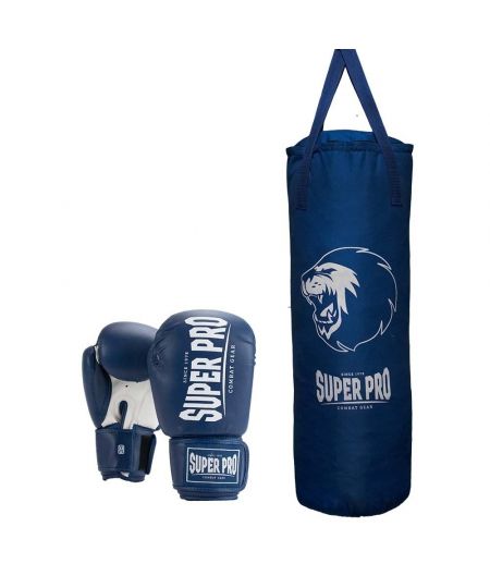 Super Pro Combat Gear Bokszakset Blauw/Wit