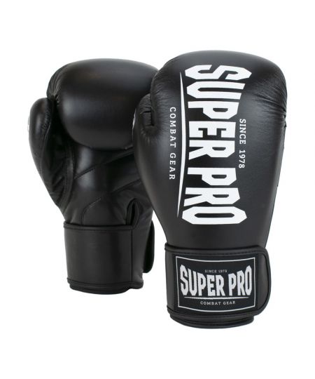 Super Pro Combat Gear Champ (kick)bokshandschoenen Zwart/Wit
