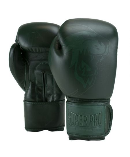 Super Pro Combat Gear Legend SE Lederen (kick)bokshandschoenen Groen