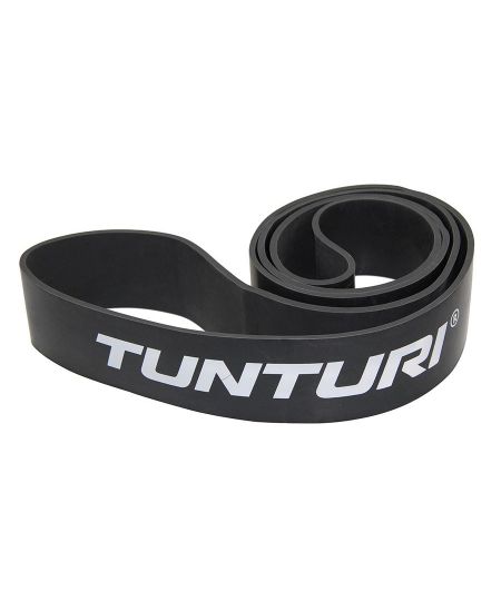 Tunturi Power Band - Weerstandsband - Fitness Elastiek -  Extra Heavy - Zwart