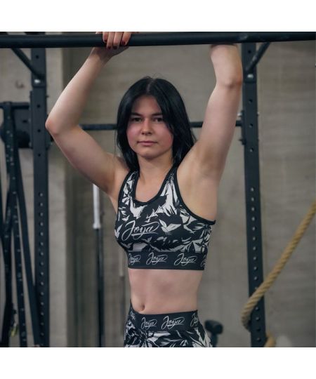 Joya Flower Top - Zwart/Wit