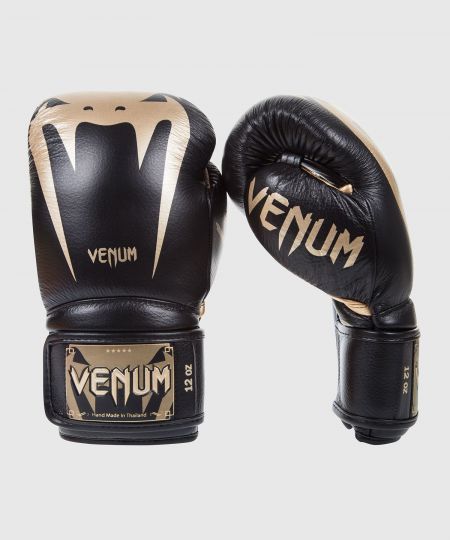 Venum  Giant 3.0 Bokshandschoenen - Nappa Leer - Zwart/Goud