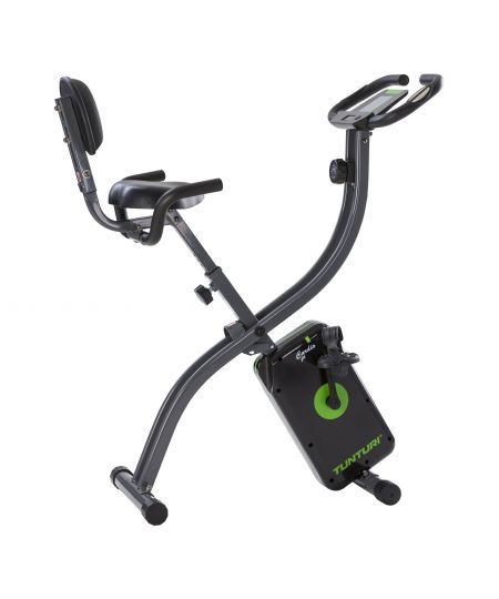 Tunturi Cardio Fit B25 X-Bike Hometrainer met rugleuning - Fitness fiets opvouwbaar - 8 weerstandsniveaus - Tablethouder