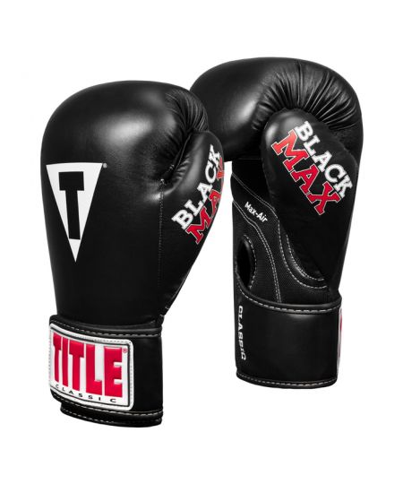 Title Bokshandschoenen Black-Max Zwart