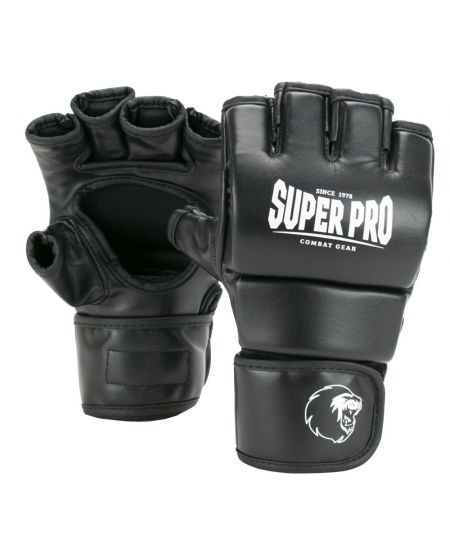 Super Pro MMA Handschoenen Brawler - Zwart/Wit