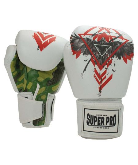 Super Pro Combat Gear (Kick)Bokshandschoenen Leder RAVEN