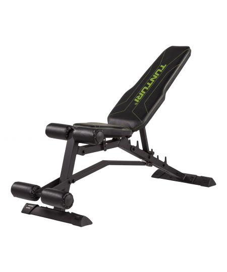 Tunturi UB80 Halterbank verstelbaar - Fitnessbank belastbaar tot 200kg - Trainingsbank & buikspierbank in één