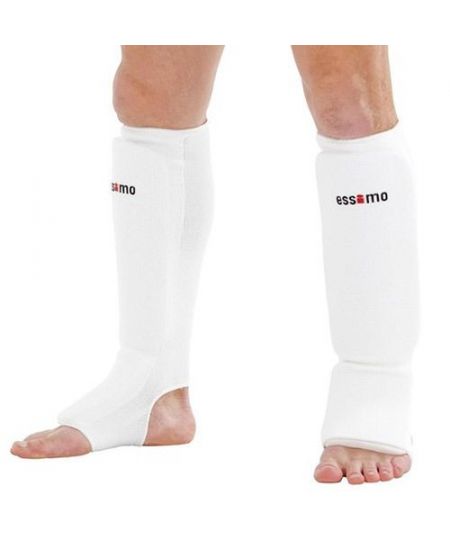 Essimo Scheen/wreef beschermer elastisch katoen wit