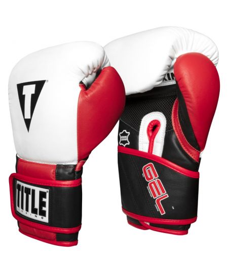 Title Bokshandschoenen Professional Gel-Series Zwart/Wit/Rood