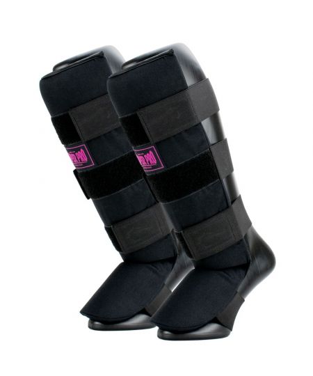Super Pro Scheenbeschermers Savior - Zwart/Roze