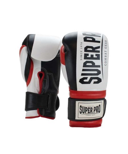Super Pro Combat Gear (thai)Bokshandschoenen Bruiser Zwart/Rood/Wit