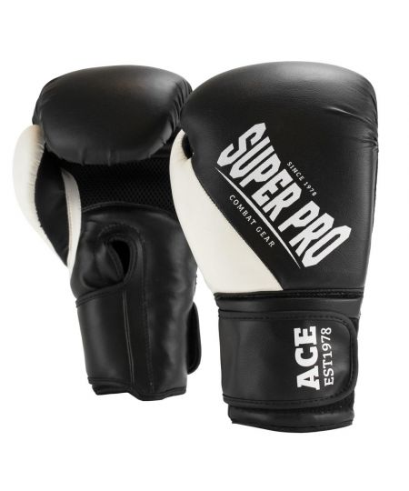 Super Pro Combat Gear ACE (kick)bokshandschoenen Zwart/Wit