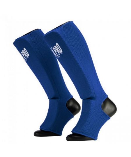 Super Pro Combat Gear Scheenbeschermer Defender Blauw/Wit