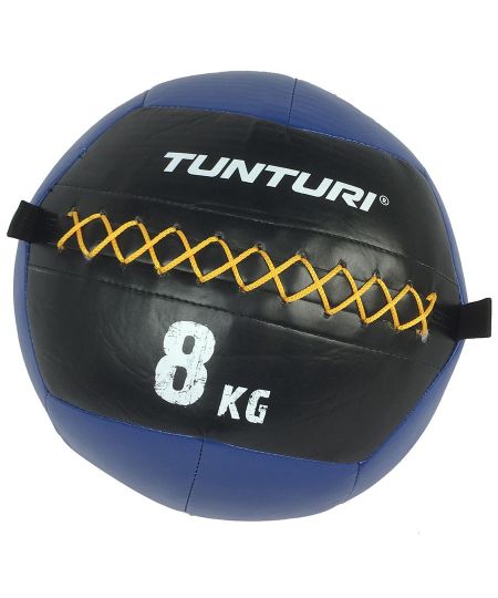 Tunturi Wall Ball - Medicine ball - Functional Training ball - 8kg - Blauw