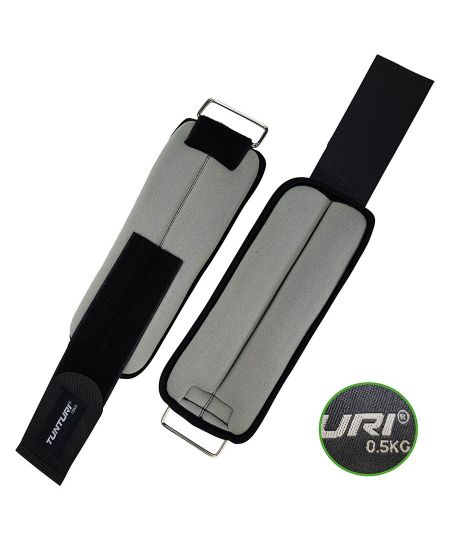 Tunturi Enkelgewichten en Polsgewichten - Gewichten - 2 x 1kg - Grijs
