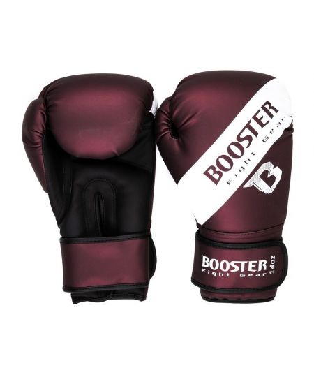 Booster (Kick)bokshandschoenen BT Sparring Wine Rood - Wijn Rood/Wit