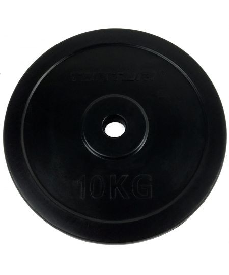 Tunturi Halterschijf - Halter gewichten - 1x 10 kg - 30mm - Rubber