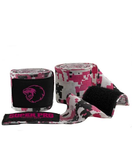Super Pro Combat Gear Bandages Camo Roze/Zwart/Wit