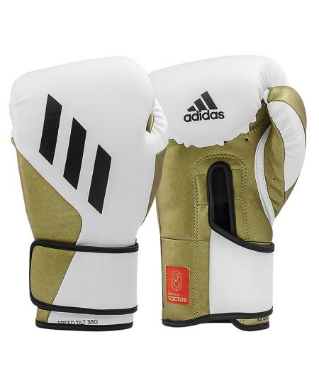 adidas (kick)Bokshandschoenen Speed TILT 350V Pro Training Wit/Goud
