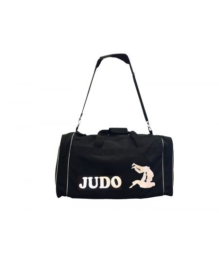 Essimo Sporttas Judo met silhouet - Zwart/Wit