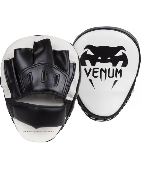 Venum Licht Focus Mitts - Wit/Zwart (Pair)