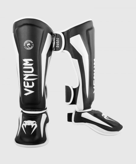 Venum  Elite Standup Kickboks Scheenbeschermers  - Zwart/Wit
