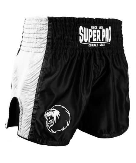 Super Pro Kickboks Broekje Brave - Zwart/Wit