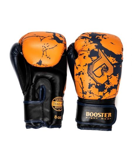 Booster Bokshandschoenen Jeugd Marble - Zwart Oranje