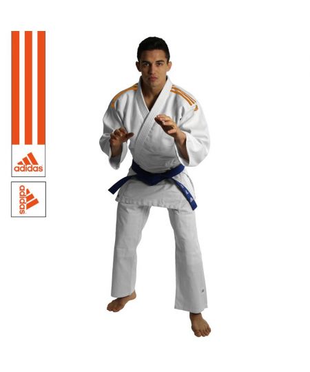 Adidas Judopak J350 Club Wit/Oranje
