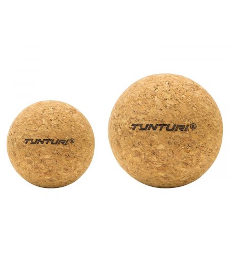 Tunturi Massage Ball Set - Massagebal - Set Van Twee Massageballen - Kurk