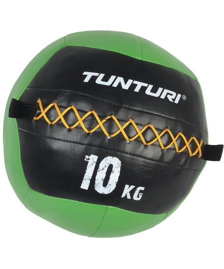 Tunturi Wall Ball - Medicine ball - Functional Training ball - 10kg - Groen