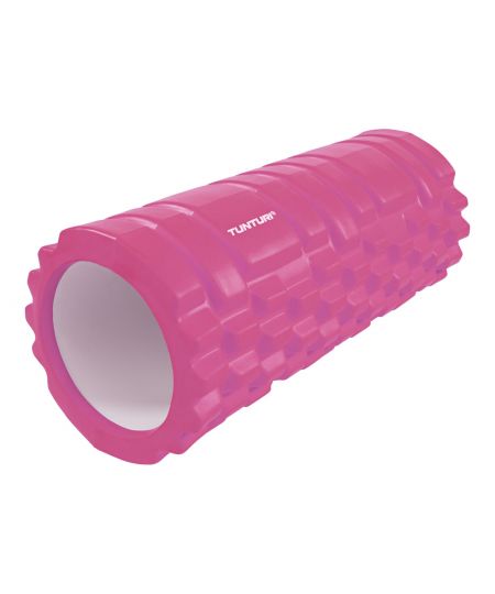 Tunturi Yoga Grid Foam Roller - Foam roller the grid - Foamroller - Fitness Roller - 33cm - Roze