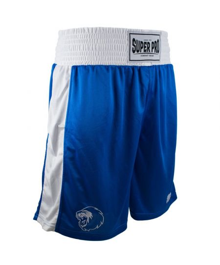Super Pro Boksbroek Club - Blauw/Wit