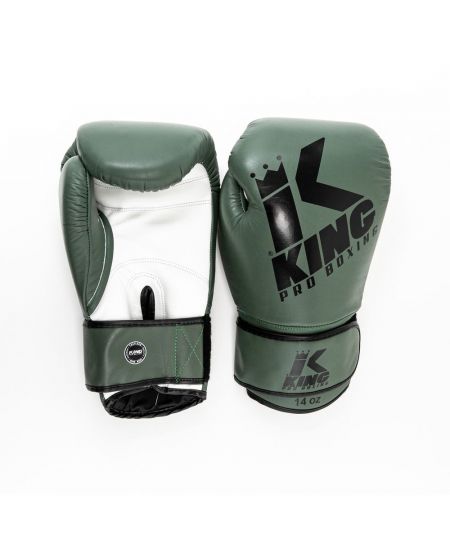 King Pro Boxing Bokshandschoenen 10 - Groen Wit