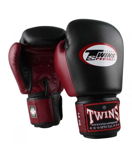 Twins (Kick)bokshandschoenen BGVL 3 Zwart/Wijn Rood