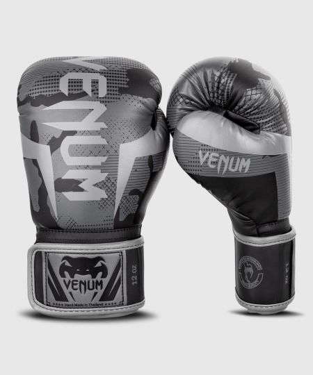 Venum  Elite Bokshandschoenen - Zwart/Dark camo