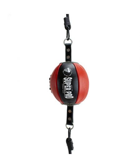 Super Pro Reflex Ball Leder - Zwart/Rood