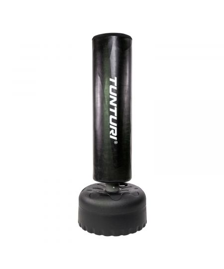 Tunturi Bokszak staand - Vrijstaande bokspaal - Makkelijk verplaatsbaar - Met zand, grind of water vulbare voet - Zwart