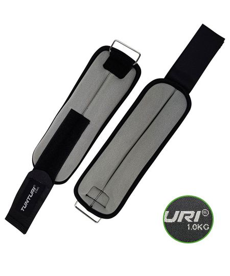 Tunturi Variabel Enkelgewichten en Polsgewichten - 2x 0,5 kg - Grijs