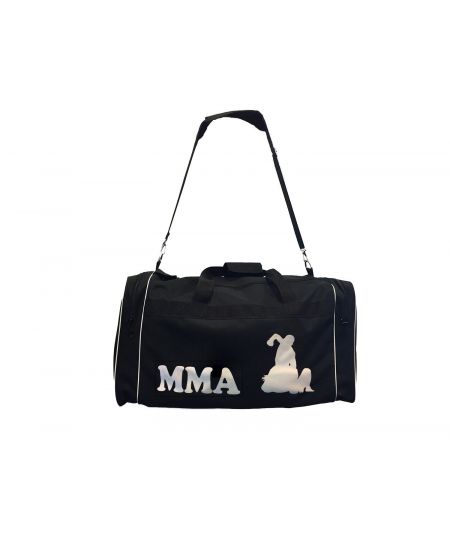 Essimo Sporttas MMA met silhouet - Zwart/Wit