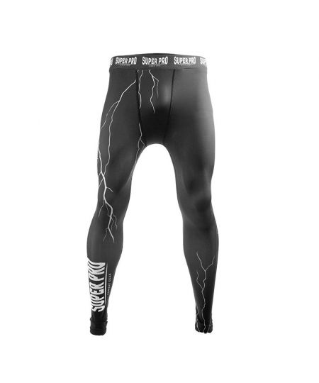 Super Pro Combat Gear Tight Thunder Zwart/Grijs