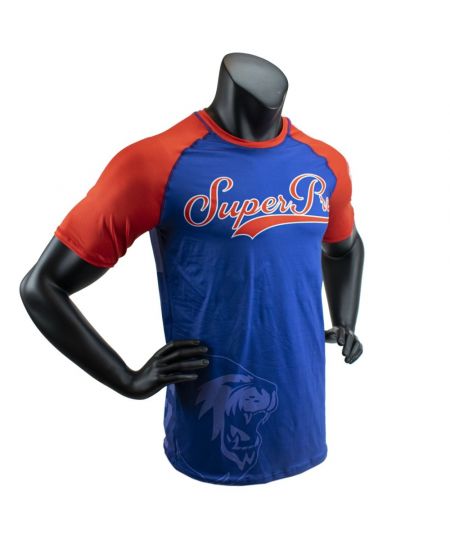 Super Pro T-Shirt Challenger - Blauw/Rood/Wit